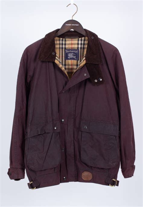 vintage burberry wax jacket|Burberry jacket cost.